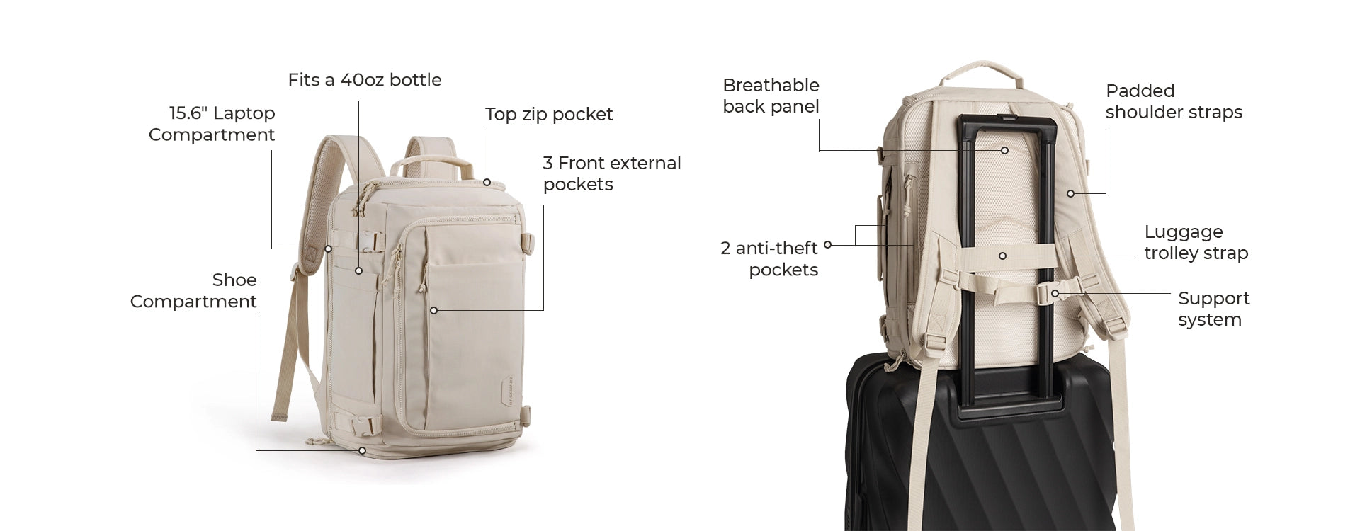 Blast 38L Travel Backpack highlight 5